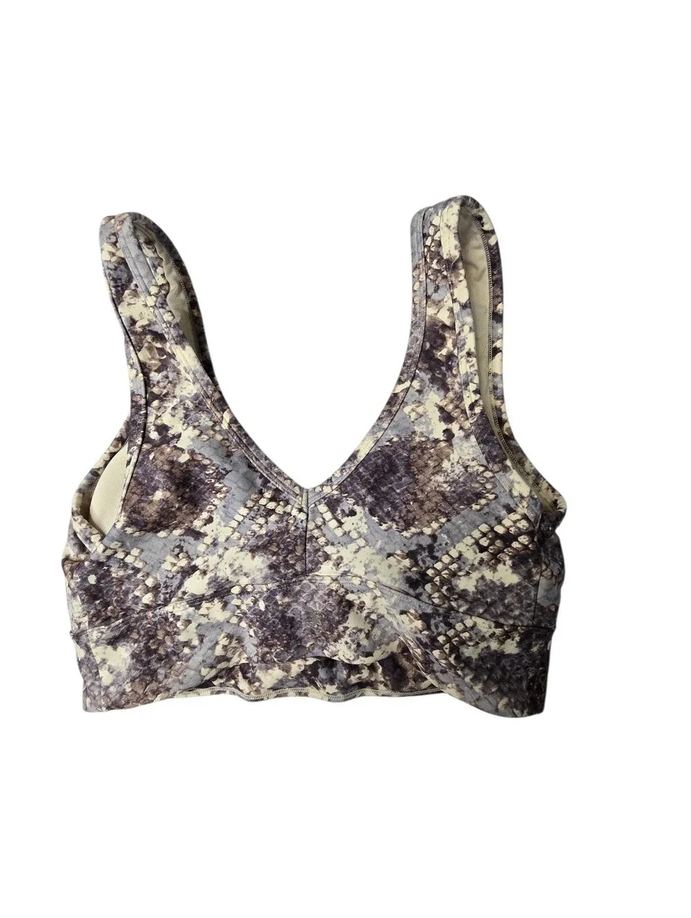 Jessica Simpson snake print sports bra and shorts matching set